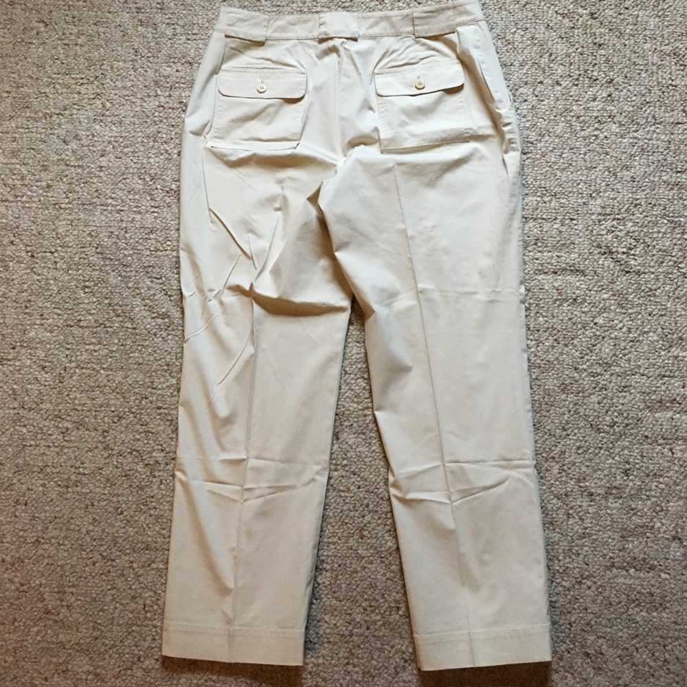 Ralph Lauren khaki crop ankle pants - Picture 3 of 3